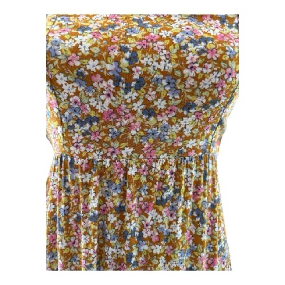 SO midi dress, prairie granny style. Retro.Size small, dainty florals, smocking - Picture 6 of 8